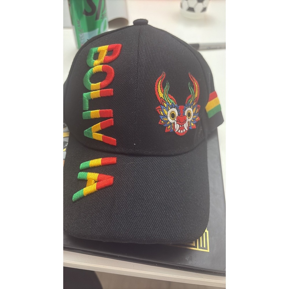 Bolivia Souvenir Embroidered Diablada Mask Baseball Cap